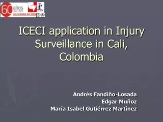 ICECI application in Injury Surveillance in Cali, Colombia