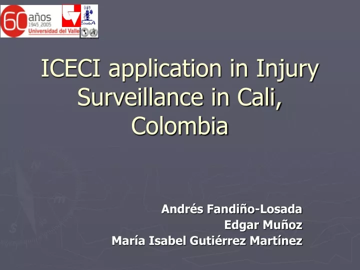 iceci application in injury surveillance in cali colombia