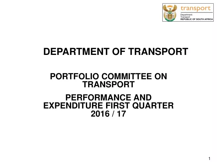 department of transport