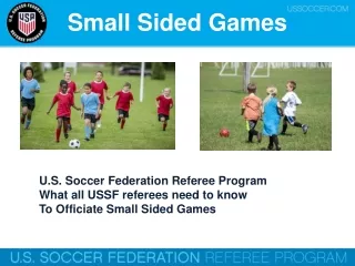 Small Sided Games