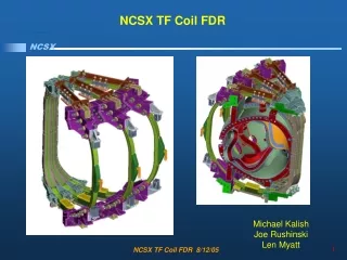NCSX TF Coil FDR