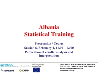 Albania Statistical Training