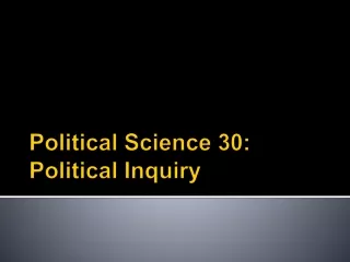 Political Science 30: Political Inquiry