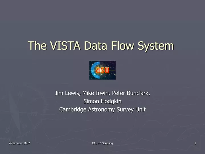 the vista data flow system