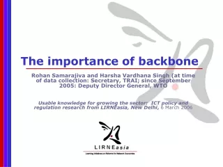 The importance of backbone