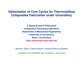 Optimization of Cure Cycles for Thermosetting Composites Fabrication under Uncertainty