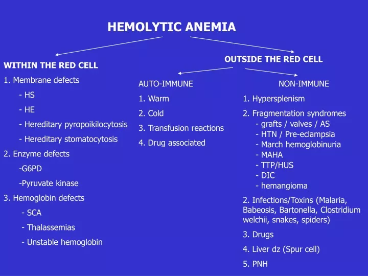 hemolytic anemia