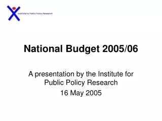 National  Budget 2005/06