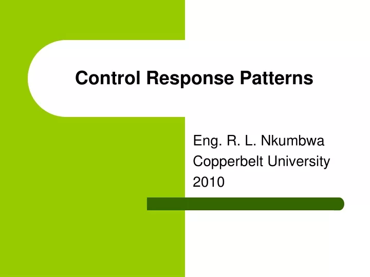 control response patterns
