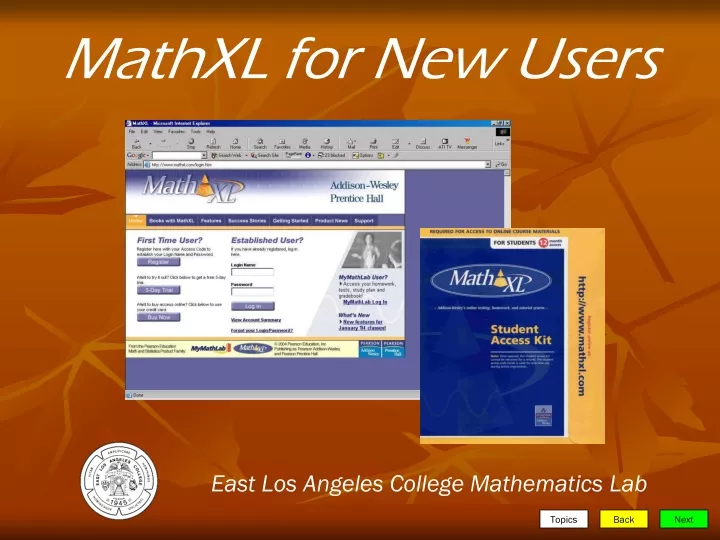 mathxl for new users