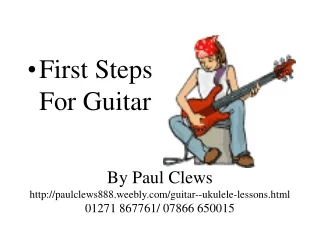 First Steps For Guitar