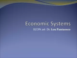Economic  Systems