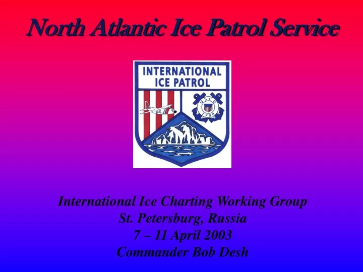 north atlantic ice patrol service