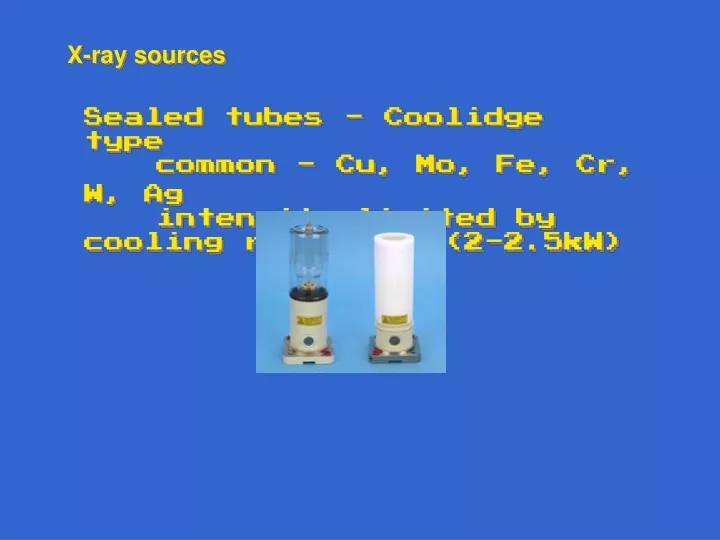 x ray sources