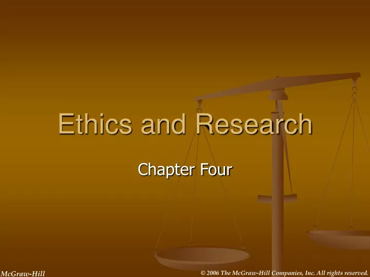 ethics and research