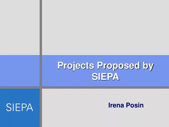 projects proposed by siepa