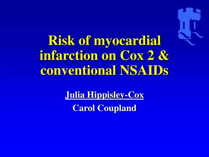 risk of myocardial infarction on cox 2 conventional nsaids