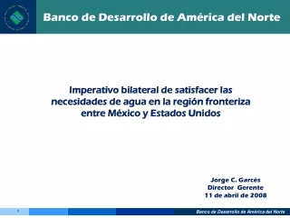 Jorge C. Garcés Director  Gerente 11 de abril de 2008