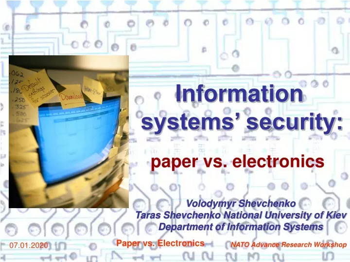 information systems security
