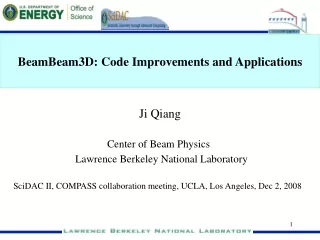 BeamBeam3D: Code Improvements and Applications