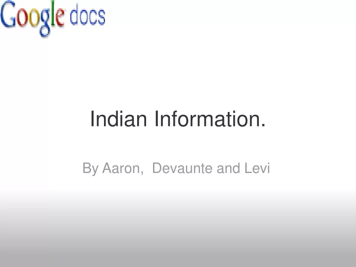 indian information