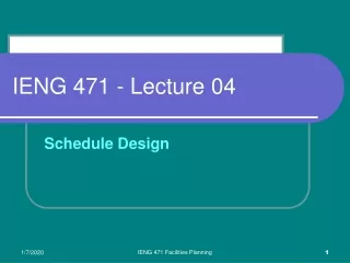 IENG 471 - Lecture 04