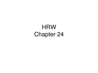 HRW  Chapter 24