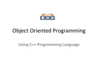 Object Oriented Programming