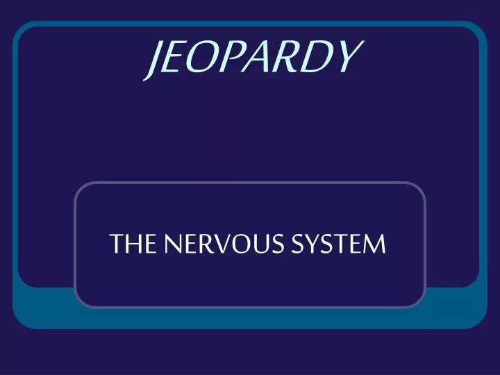 jeopardy