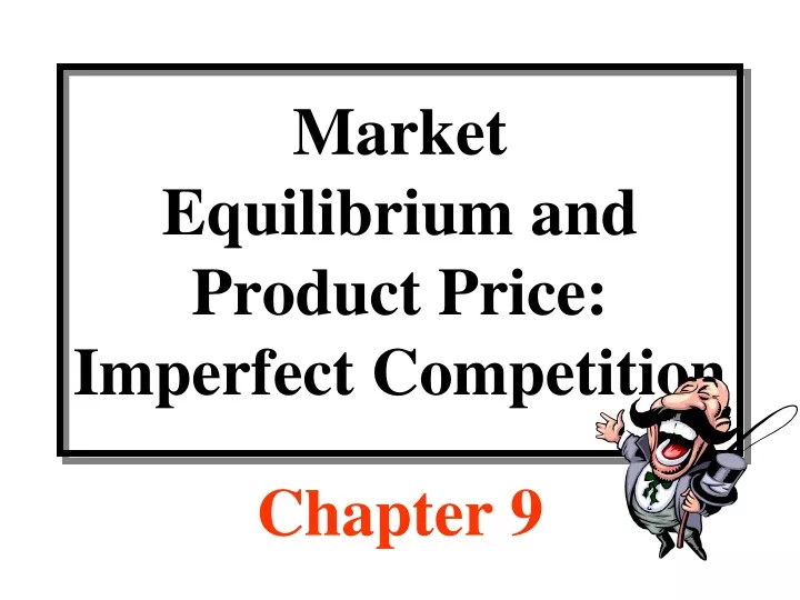 market equilibrium and product price imperfect competition