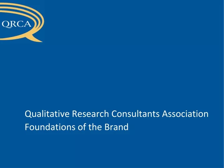 qualitative research consultants association