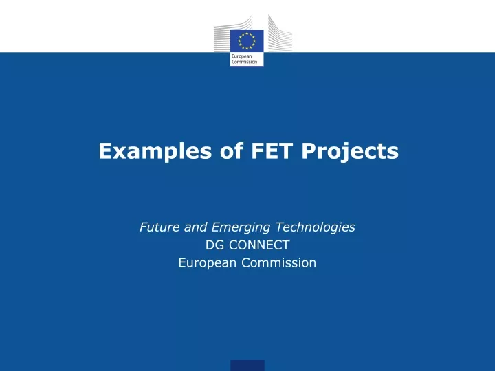 examples of fet projects