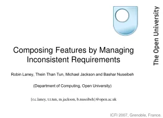Composing Features by Managing Inconsistent Requirements