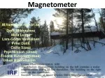 Understanding Earth's Magnetic Field: Magnetometer Data Analysis at IRF - slide 1