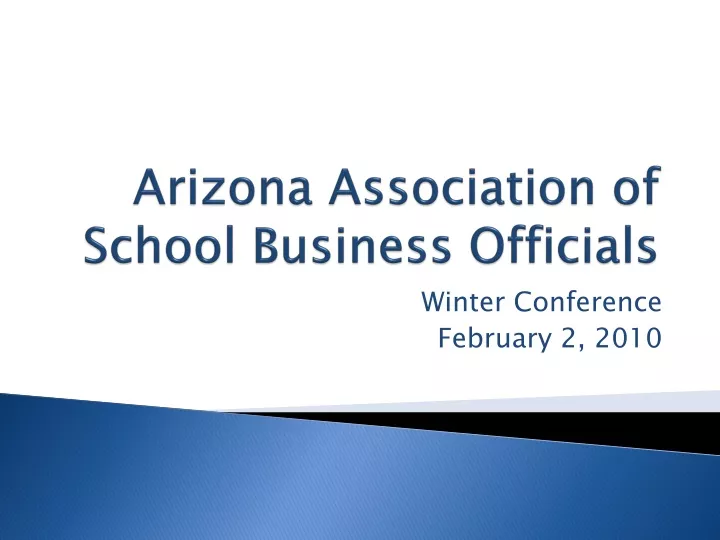 arizona association of school business officials