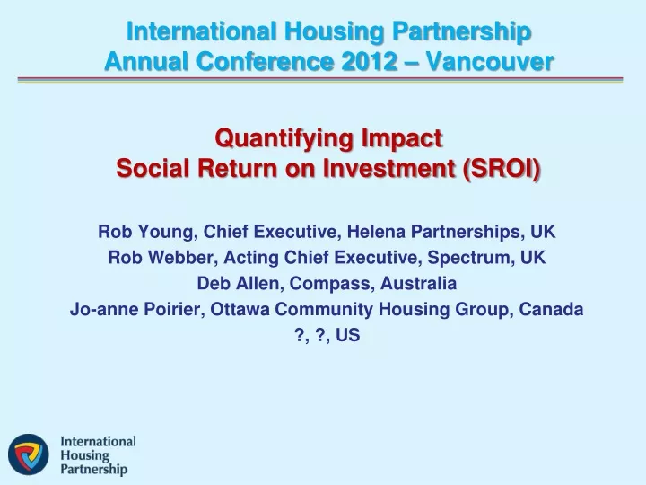 international housing partnership annual conference 2012 vancouver