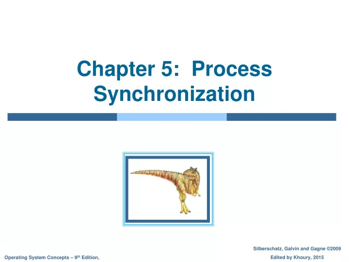 chapter 5 process synchronization