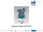VEIT Model 8410 Knitwear Finisher - Solving Major Garment Pressing Section Issues - slide 1