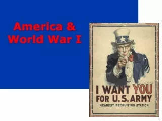 America &amp; World War I