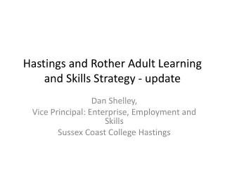 Hastings and Rother Adult Learning and Skills Strategy - update