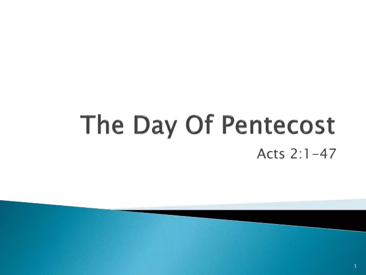 the day of pentecost