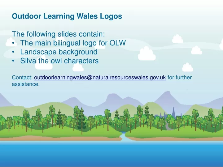 outdoor learning wales logos the following slides