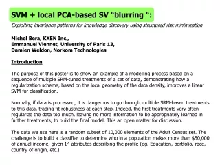 SVM + local PCA-based SV “blurring “: