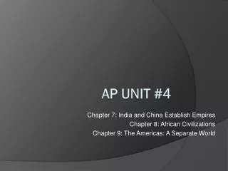 AP Unit #4