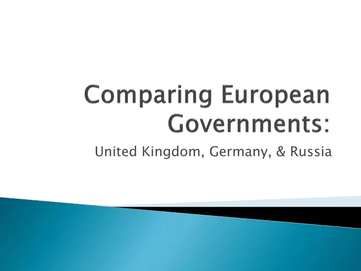 comparing european governments