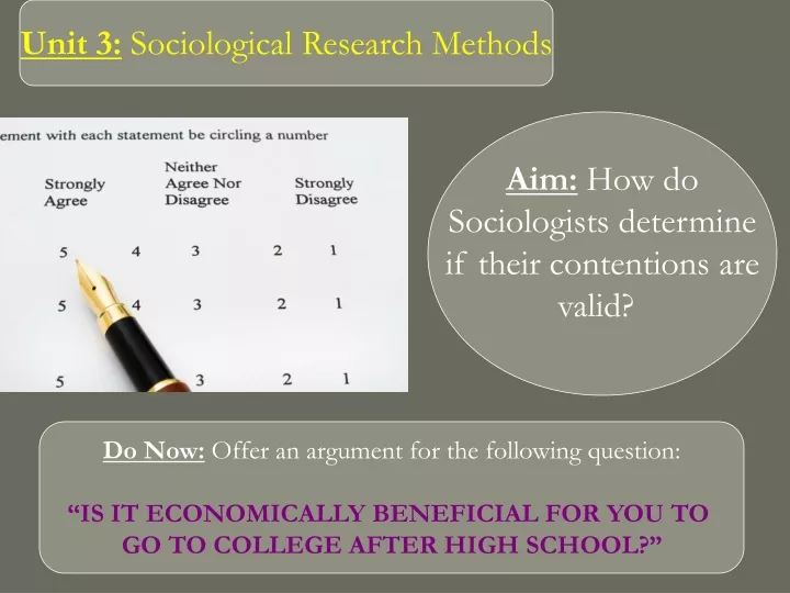 unit 3 sociological research methods