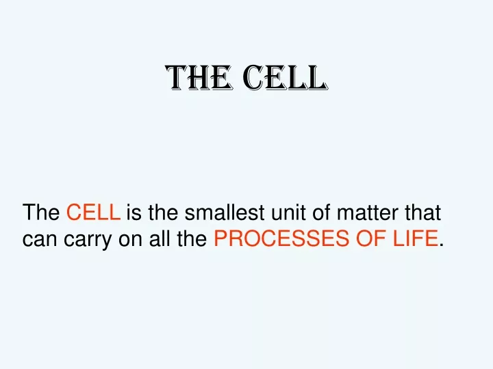 PPT - The Cell PowerPoint Presentation, Free Download - ID:9687453