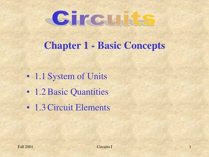 chapter 1 basic concepts