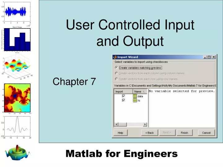 user controlled input and output