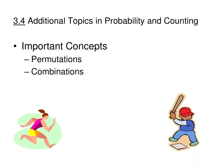 3 4 additional topics in probability and counting